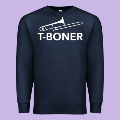 Funny Trombone Funny T Boner Funny T Boner Tboner Premium Sweatshirt Designed By Designpulse