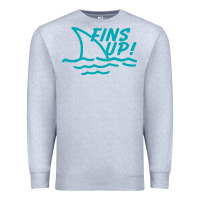 Heather Grey fins up jimmy Premium Sweatshirt - DesignPulse