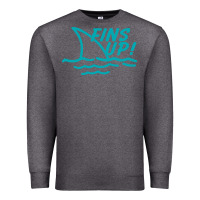 Charcoal Heather fins up jimmy Premium Sweatshirt - DesignPulse