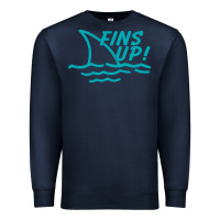 Navy fins up jimmy Premium Sweatshirt - DesignPulse
