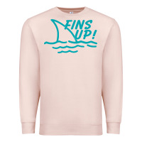 Pale Pink fins up jimmy Premium Sweatshirt - DesignPulse