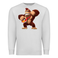 Dove Grey Donkey Kong 3D Poster Premium Sweatshirt - DesignPulse