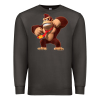 Smoke Donkey Kong 3D Poster Premium Sweatshirt - DesignPulse