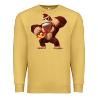 Antique Gold Donkey Kong 3D Poster Premium Sweatshirt - DesignPulse
