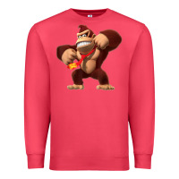 Cardinal Donkey Kong 3D Poster Premium Sweatshirt - DesignPulse