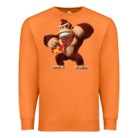 Carrot Donkey Kong 3D Poster Premium Sweatshirt - DesignPulse