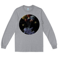 Heather Grey Space Travel Long Sleeve Tee - Bettercallsaul