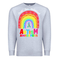 Heather Grey autism awareness month t  shirt autism awareness rainbow accept unders Premium Sweatshirt - DesignPulse