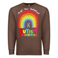 Chestnut autism awareness month t  shirt autism awareness rainbow accept unders Premium Sweatshirt - DesignPulse