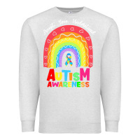 Oatmeal Heather autism awareness month t  shirt autism awareness rainbow accept unders Premium Sweatshirt - DesignPulse