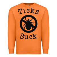 Carrot ticks suck shirt lyme disease gift green awareness ribbon Premium Sweatshirt - DesignPulse
