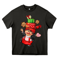 Asphalt cute christmas girl gnome Heavy Core Tee - CowGirlArtShop