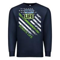 Navy donate life Premium Sweatshirt - DesignPulse