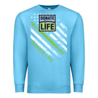 Ocean Blue donate life Premium Sweatshirt - DesignPulse