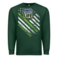 Sports Green donate life Premium Sweatshirt - DesignPulse