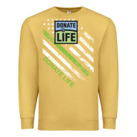 Antique Gold donate life Premium Sweatshirt - DesignPulse