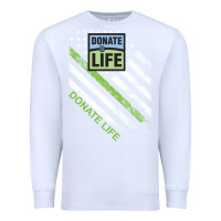 White donate life Premium Sweatshirt - DesignPulse