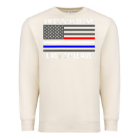 Sandshell police fire ems first responder american flag firefighter t shirt Premium Sweatshirt - DesignPulse