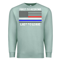 Police Fire Ems First Responder American Flag Firefighter T Shirt Premium Sweatshirt | Teevron