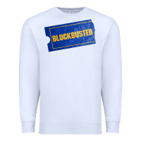 White blockbuster Premium Sweatshirt - DesignPulse