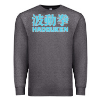 Charcoal Heather hadouken street arcade fighter retro ryu gaming funny Premium Sweatshirt - DesignPulse