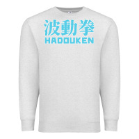 Oatmeal Heather hadouken street arcade fighter retro ryu gaming funny Premium Sweatshirt - DesignPulse
