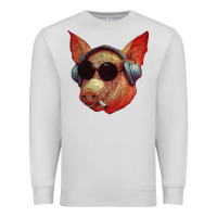Dove Grey Blodwyn pig Premium Sweatshirt - DesignPulse