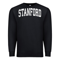 Black stanford california ca vintage athletic sports design t shirt Premium Sweatshirt - DesignPulse