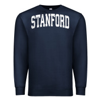 Navy stanford california ca vintage athletic sports design t shirt Premium Sweatshirt - DesignPulse