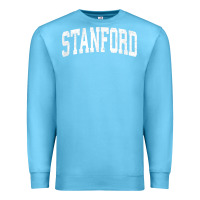 Ocean Blue stanford california ca vintage athletic sports design t shirt Premium Sweatshirt - DesignPulse