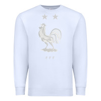 White FFF Two Stars Premium Sweatshirt - DesignPulse