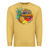 Antique Gold hello summer pineapple Premium Sweatshirt - JahusDesignShop