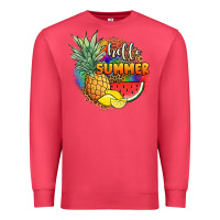Cardinal hello summer pineapple Premium Sweatshirt - JahusDesignShop