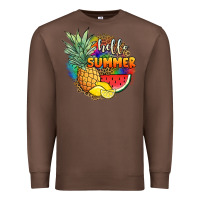 Chestnut hello summer pineapple Premium Sweatshirt - JahusDesignShop