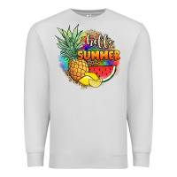 Dove Grey hello summer pineapple Premium Sweatshirt - JahusDesignShop