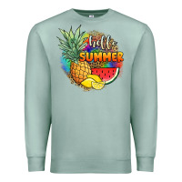 Seafoam hello summer pineapple Premium Sweatshirt - JahusDesignShop