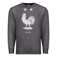 Charcoal Heather FFF Two Stars Premium Sweatshirt - DesignPulse
