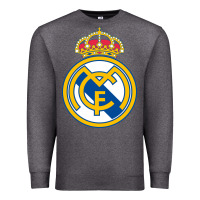 Charcoal Heather real,madrid Premium Sweatshirt - DesignPulse