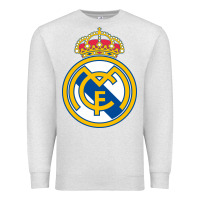 Oatmeal Heather real,madrid Premium Sweatshirt - DesignPulse