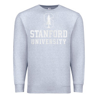 Heather Grey stanford university logo Premium Sweatshirt - DesignPulse
