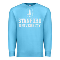 Ocean Blue stanford university logo Premium Sweatshirt - DesignPulse