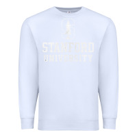White stanford university logo Premium Sweatshirt - DesignPulse