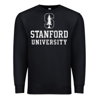 Black stanford university logo Premium Sweatshirt - DesignPulse