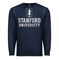 Navy stanford university logo Premium Sweatshirt - DesignPulse