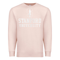 Pale Pink stanford university logo Premium Sweatshirt - DesignPulse
