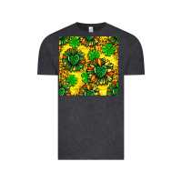 Vintage Black St. Patrick's sunflower seamless pattern Vintage Tee - BundleAndBundleShop