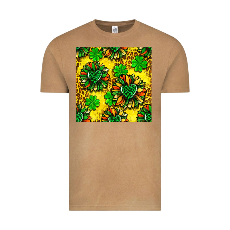 St. Patrick's Sunflower Seamless Pattern Vintage Tee by BundleAndBundleShop | Teevron