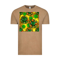 Vintage Coffee St. Patrick's sunflower seamless pattern Vintage Tee - BundleAndBundleShop