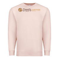 Pale Pink ziggi's coffee Premium Sweatshirt - DesignPulse