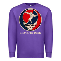 Purple grateful dude Premium Sweatshirt - DesignPulse